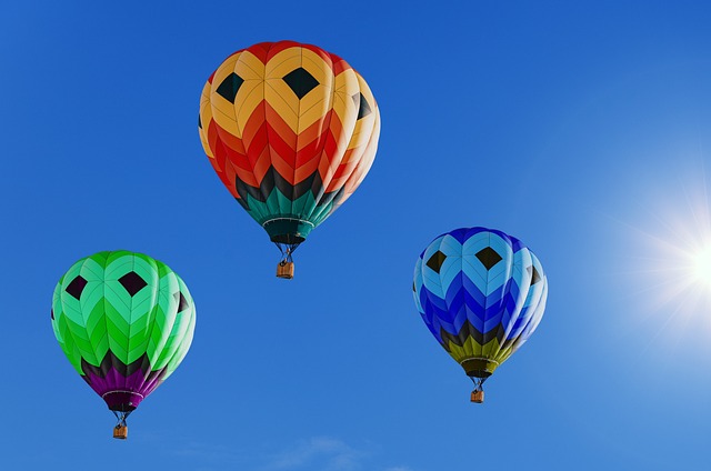 Hot Air Balloons in Flight