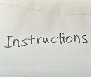 Instructions